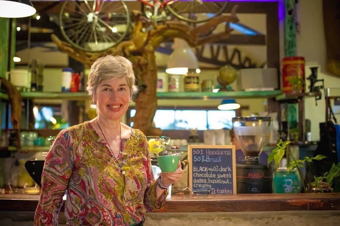 Birgit Arnold in der Lüneburger Heide