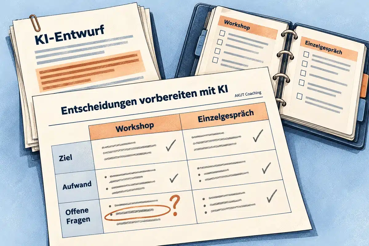 Zwei Möglichkeiten werden anhand gemeinsamer Kriterien und einer offenen Frage verglichen.