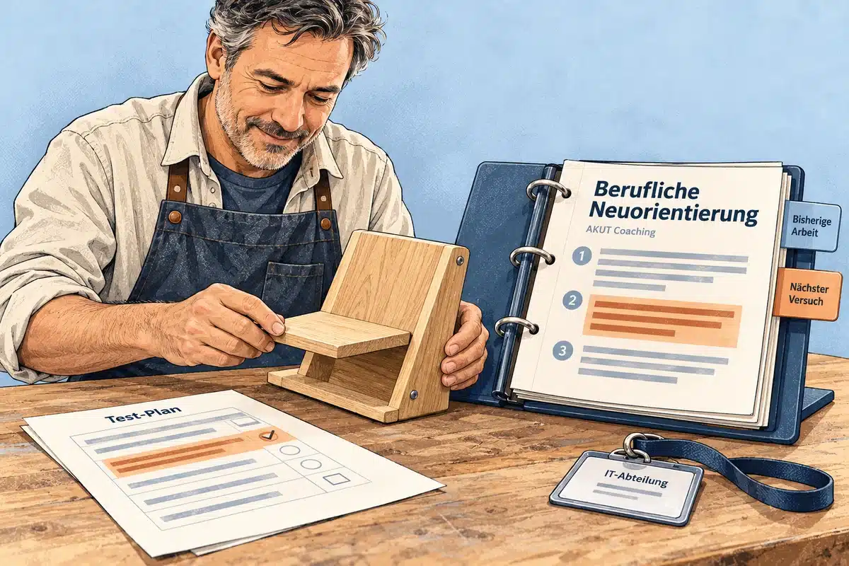 Eine neue berufliche Tätigkeit wird in einem überschaubaren Praxistest erprobt.